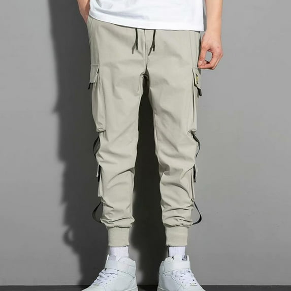 Homenesgenics Cargo Pants Overalls Men's Loose Men's Harlan Leggings Large Casual Pants Men Clothes
