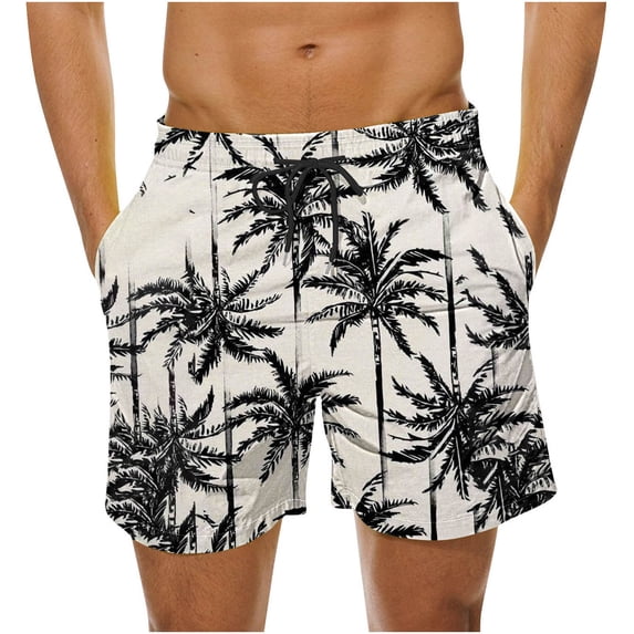 Homenesgenics Cargo Shorts for Men Mens Shorts Athletic Men's Special Print Drawstring Waistband Beach Casual Pocket Trouser Shorts Pants Multicolor S