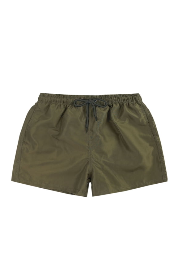 Cargo Shorts for Men Mens Shorts Athletic Men's Casual Surfing Solid Color Drawstring Elastic Quick-dry Beach Shorts Green M