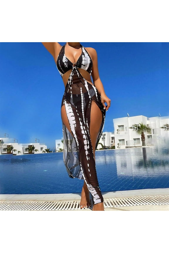 Swim Suits for Women 2026 Tankini Bikini One Piece New Fashion Comfortable Bikini Women's Sexy Plain Color Swimsuit Bikinis Black L