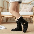 thumbnail image 1 of Homenesgenics Compression Socks for Women Fuzzy Slipper Ankle Boot Crew Diabetic Winter Thick Slipper with Grippers Non Slip Warm Fuzzy Clearance, 1 of 9