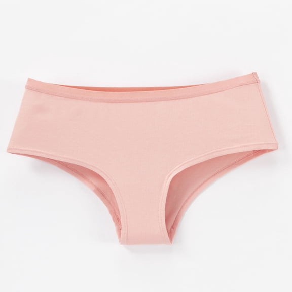 Homenesgenics Cotton Plus Size Women's High Waist Soft Underwear - Lace Comfy Breathable Seamless Panties Briefs Hipster Boy Shorts Thong Female Underpants Pink XXL