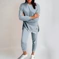 thumbnail image 1 of Homenesgenics Fashion Women Crew Neck Casual Long Sleeve Sweatshirt+ Pant Set,Sweatshirt and Joggers Set,Athleisure Two-Piece Set,Matching Lounge Set, 1 of 7