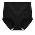 thumbnail image 1 of Homenesgenics Female Plus Size High Waist Cotton Underwear - Women's Soft Comfy Breathable Lace Seamless Panties Briefs Hipster Boy Shorts Thong Underpants Black XXL, 1 of 3