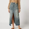 thumbnail image 1 of Homenesgenics Jean Skirts for Women Women's Classic Vintage Fashion Tight Denim Long Skirt Half Length Skirt, 1 of 6