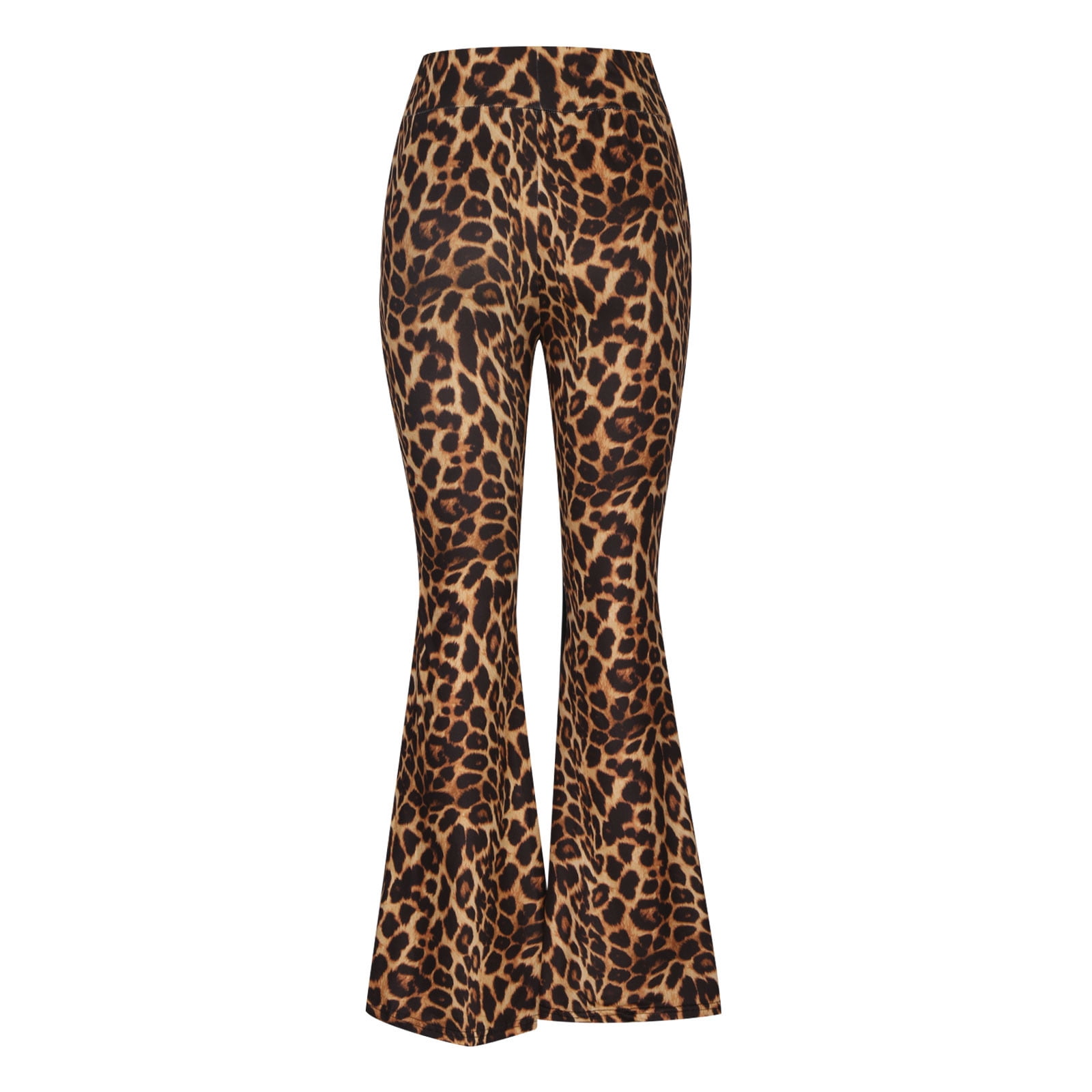 Mid Rise Leg Flared Pants With Printed Fabric main image 0