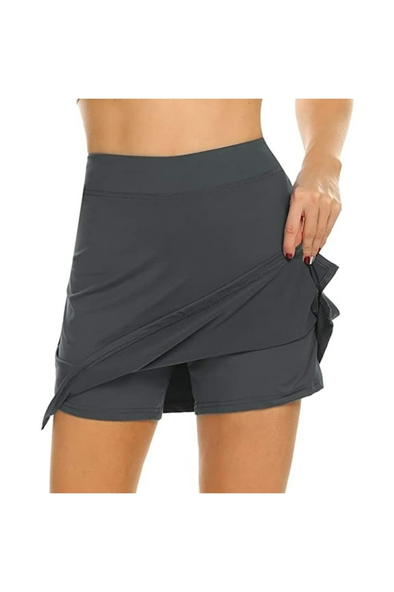 Homenesgenics Maxi Skirts for Women Long Length Women's Active Performance Skort Lightweight Skirt for Running Tennis Golf Sport Clearance