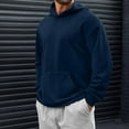 thumbnail image 1 of Homenesgenics Men's Casual Sports Loose Hoodie With Drawstring Men's Hoodie Pullover Black. and Friday Blue L, 1 of 7