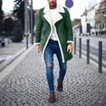 thumbnail image 1 of Homenesgenics Mens Coats Outerwear Winter Men Winter Warm Turndown Neck Softshell for Windproof Soft Coat Jacket Men Clothes, 1 of 6