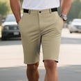 thumbnail image 1 of Homenesgenics Mens Shorts Athletic Men's Summer Color-Blocked Pocket Outdoor Sports & Golf Fashion 5-Inch Shorts Brown S, 1 of 7