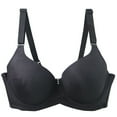thumbnail image 1 of Homenesgenics Plus Size Bras for Women Women's Solid Color Maternity Sleeping Underwear with Underwear Women Daily Bra Black 75D, 1 of 4