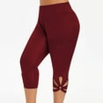 thumbnail image 1 of Homenesgenics Plus Size under $10 Wide Leg Women's Comfortable Cropped Leisure Time Pants Sweatpants Yoga Pants, 1 of 9