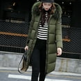 thumbnail image 1 of Homenesgenics Plus Size Fall Tops Women Solid Casual Thicker Winter Slim Down Lammy Jacket Coat Overcoat Clearance, 1 of 7