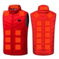 thumbnail image 1 of Homenesgenics Plus Size Thermal Jacket Vest Heated Winter Printed 9 Zone 3 Level Temperature Control Men and Women Red XXXXXL, 1 of 6