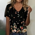 thumbnail image 1 of Homenesgenics Plus Size Tops 4X Casual Printing Shirts Short Sleeve Loose Tee Tops V-Neck Blouse Men Clearance Clothes, 1 of 5