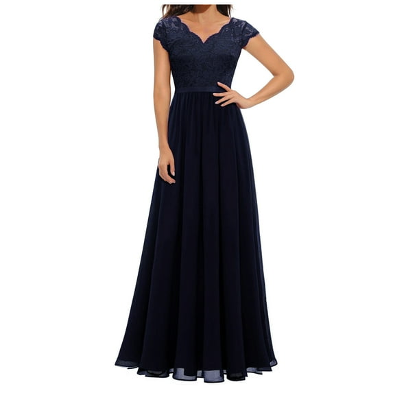Homenesgenics Plus Size Womens Dresses Linen and Deni 4xl Women formal Wedding Bridesmaid Long Evening Party Prom Ball Gown Cocktail Dress