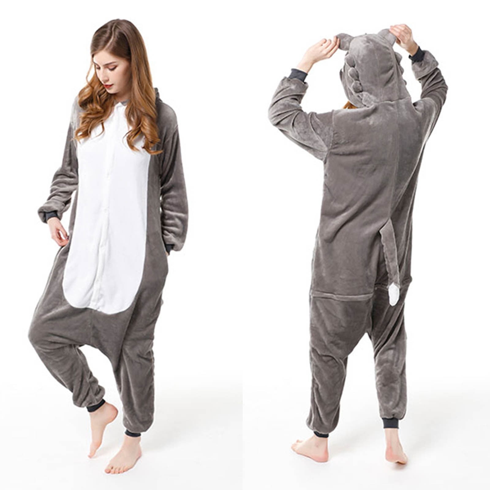 Homenesgenics Plus Size Womens Pajama Sets Unisex Adult Bear Sleepwear ...