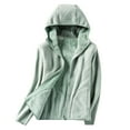 thumbnail image 1 of Homenesgenics Raincoat Ladies Fleece Thickened Warm Hooded Reversible Jacket Men Clothes, 1 of 5