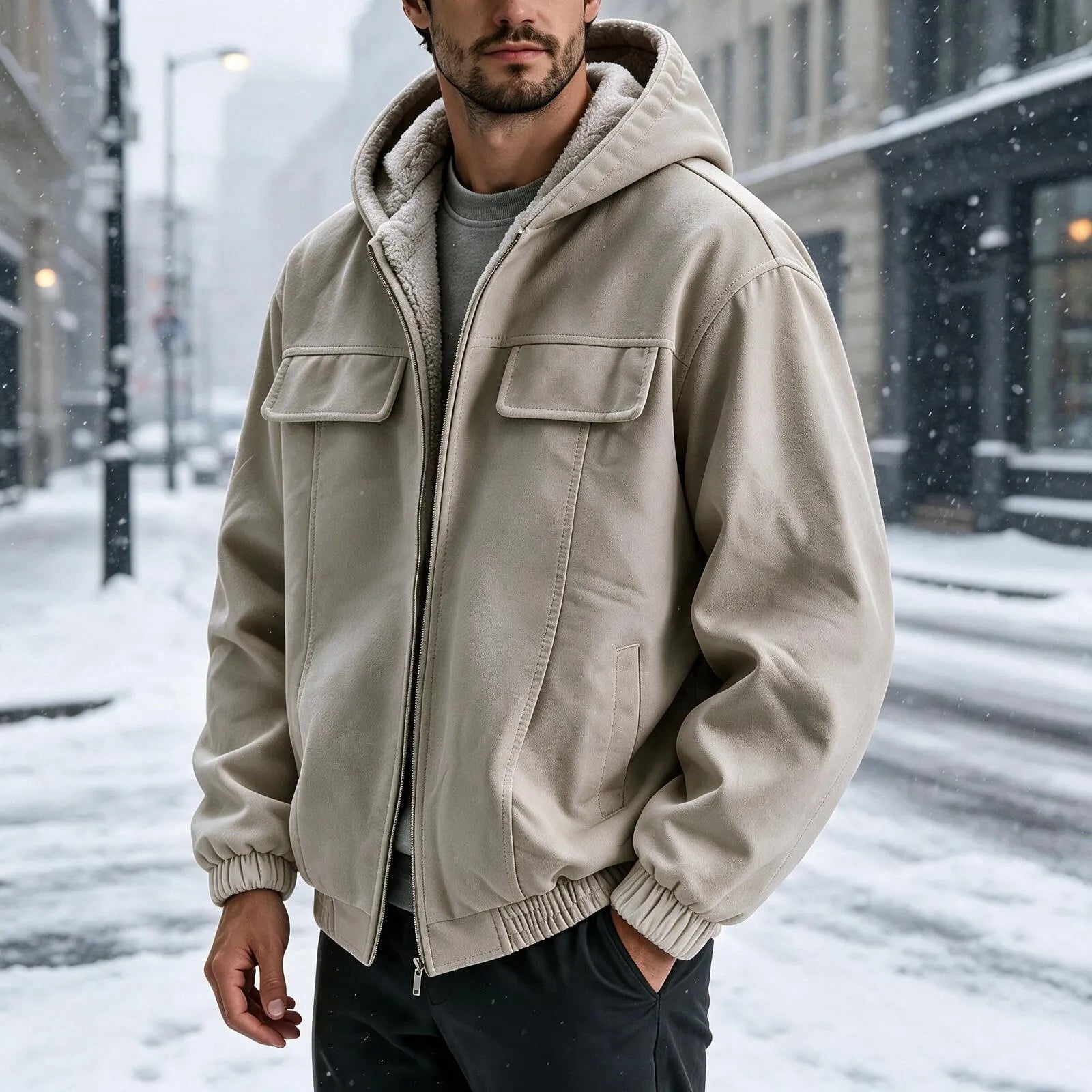 Long Line Riding Jacket Homenesgenics Sherpa Fleece Lined Jacket Winter Long Sleeve Zipper ...