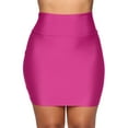 thumbnail image 1 of Homenesgenics Skirt for Women Fashion Women Stretch Tight Sexy Skirt High Waist Short Slim Mini Skirts Pink XL, 1 of 9