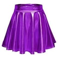thumbnail image 1 of Homenesgenics Skirt for Women Long Women's Sexy Performance Stage Pleated Skirt Purple M, 1 of 8