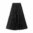thumbnail image 1 of Homenesgenics Skirt for Women Short Women's Fashion Classic High Waist Flowing Skirt Elastic Waist Skirt Black One Size, 1 of 6