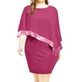 thumbnail image 1 of Homenesgenics Summer Dresses for Women Plus Size Women's Summer Casual Loose Sleevless Crew Neck Dress Pink S, 1 of 7