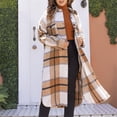 thumbnail image 1 of Homenesgenics Sweatshirts for Women under $10.00 Soft Women Casual Pockets Winter Long Sleeve Tops Jacket Plaid Coat Orange S, 1 of 9