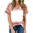thumbnail image 1 of Homenesgenics Tank Tops for Women Women's Tops Women's Fashion Casual Loose Blouse Tiy-dye Printing V Neck T-Shirt Blouse Print Tee Clearance, 1 of 5