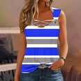 thumbnail image 1 of Homenesgenics Tank Tops for Women under $5 Women's Solid Color Camisole Sleeveless T-shirt Loose Tank Top Blue M, 1 of 4