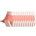 thumbnail image 1 of Homenesgenics Underwear for Women Plus Size 10PC Fashion High Waisted Solid Women Underwear Waist Pants Absorbent Underwear Orange XL, 1 of 3