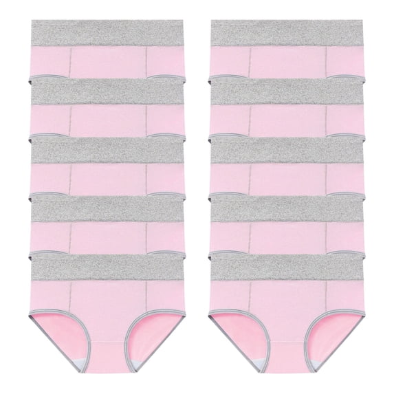 Homenesgenics Underwear for Women Plus Size 10PC Women's Large Solid Color High Waist Pants With Hip Lifting Underwear Pink XXXL