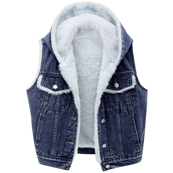 Homenesgenics Denim Jacket Women Jean Jackets Women Plus Fleece Jackets Long-sleeve Slim-fits Jacket Blouse Coat