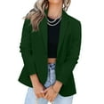 thumbnail image 1 of Homenesgenics Open Front Jackets Women Casual Fashion Solid Color Long Sleeve Slim Jacket Suit, 1 of 6