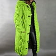 thumbnail image 1 of Homenesgenics Winter ! Puffer Coat Fleece Coats Women Hood Cardigan Large Size Sweater Button Down Long Sleeves Coat with Pockets, 1 of 5