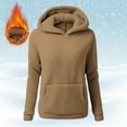 thumbnail image 1 of Homenesgenics Winter Clothes for Women Plus Size Women Solid Color Teddy Bear Coat Long Sleeved Casual Hooded Fleece Jackets Brown S, 1 of 9