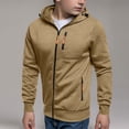 thumbnail image 1 of Homenesgenics Winter Coat Winter Clothes Boys Zip Hooded Sweatshirt Long Sleeve Pullover Kids Fleece Sweatshirts for 5-14 Years Brown 14 Years, 1 of 9