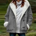 thumbnail image 1 of Homenesgenics Winter Coat Winter Clothes Women Warm Quilted Jackets for Women Long Sleeve Floral Soild Puffer Jacket Coats with Pockets Gray S, 1 of 5