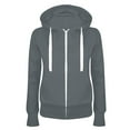 thumbnail image 1 of Homenesgenics Winter Coats for Women Plus Size 5 X Fleece Jackets Women's Zipper Up Hooded Cotton Sweatshirts Hoodie Winter Gray XXXXXL, 1 of 2