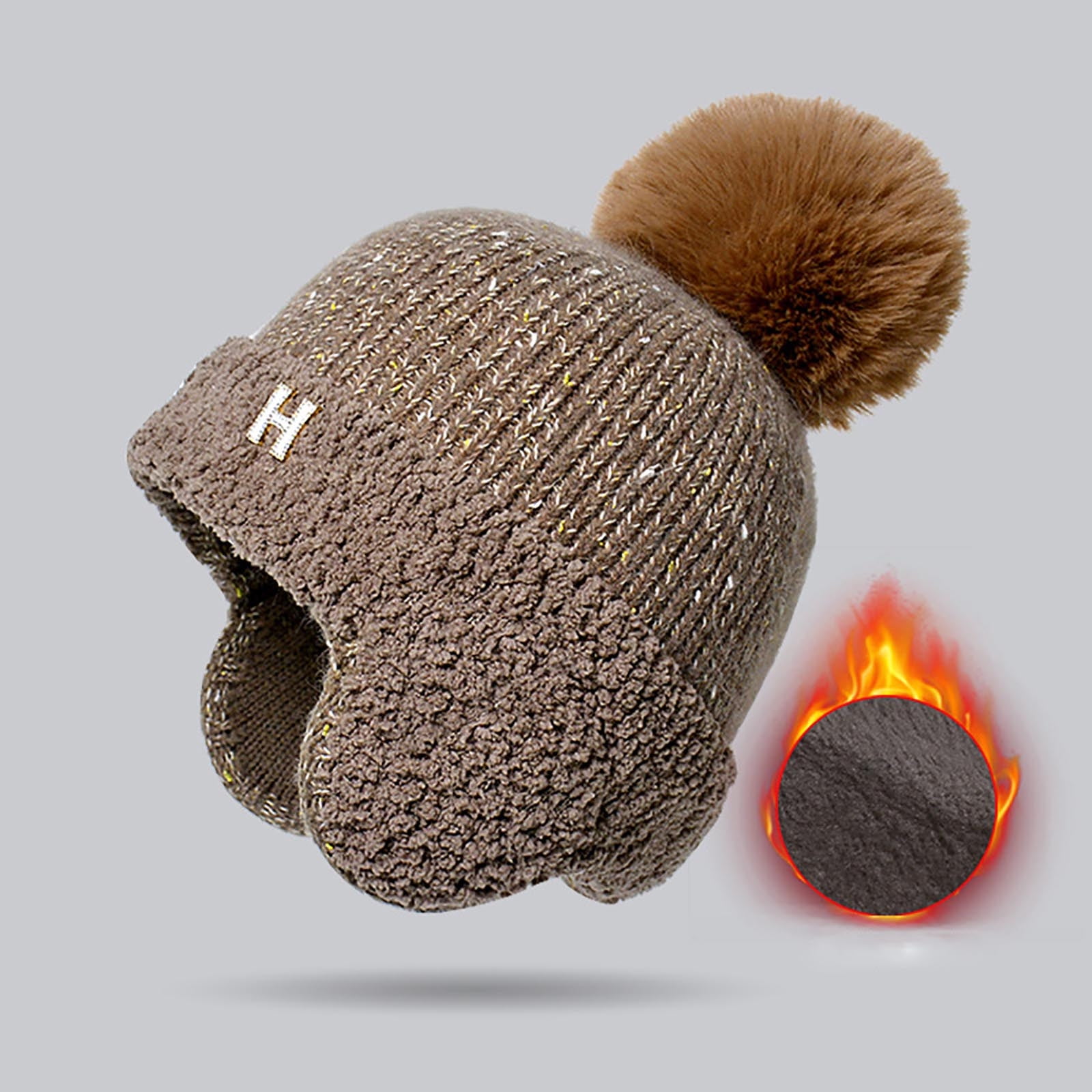 Homenesgenics Winter Hats with Ear Flap for Women Winter Fashion Hat