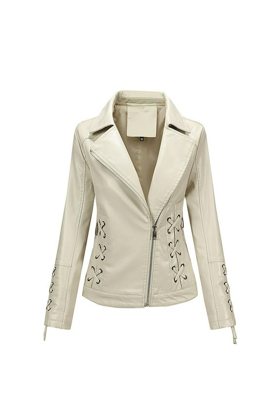 Winter Jackets for Women Plus Size under $10.00 Women's Winter Solid Color Thickened Plush Cotton Plush Collar Coat Cotton Jacket Warm Plush Coat Beige XS