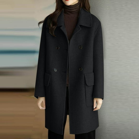 Homenesgenics Women Winter Jackets for 2025 Fashion New Women Lady Winter Warm Long Windbreaker Parka Coat Black XXXL