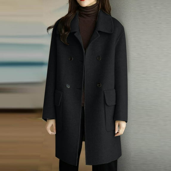 Homenesgenics Women Winter Jackets for 2025 Fashion New Women Lady Winter Warm Long Windbreaker Parka Coat Black XXXL
