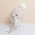 thumbnail image 1 of Homenesgenics Womens Hats for Winter Ear Flaps,Bobble Hat,Pom Pom Hat,Trapper Hat,Earflap Hat,Winter Windproof Outdoor Women's Beanies Brushy White Free Size, 1 of 3