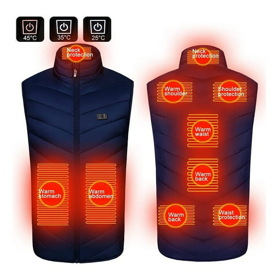 Homenesgenics Womens Plus Size Heated Vest for Unisex Dual Control 9 Heating Vest Heated Jacket Winter Heating Vest