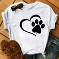 thumbnail image 1 of Spring Tops for Women Womens Tank Top Women Printed Plus Size O-Neck T-Shirts Cat Print Short Sleeve Graphic Tee Tops, 1 of 4
