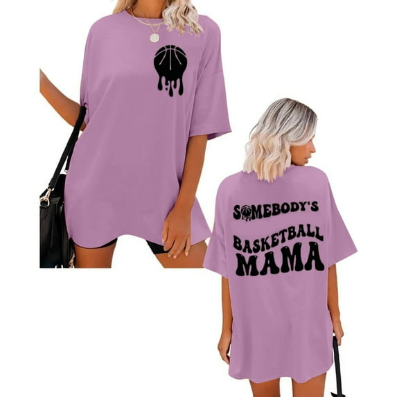Homenesgenics Womens Tops under $5 Oversized T for Women Plus Size Slogan Graphic Drop Shoulder Short Sleeve Tops Summer Loose Pullover Tees