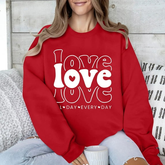 Homenesgenics Womens Tops under $5 Women's Printed Round Neck Pullover Long Sleeved Casual Tops for Women Sequined Plus Size Tunic Tops Womens Tops under $10