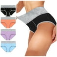 thumbnail image 1 of Homenesgenics Womens Underwear Women Color Patchwork Briefs Panties Underwear Knickers Bikini Underpants, 1 of 9