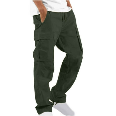 Cargo Pants For Men Casual solid color Multiple Pockets Outdoor ...